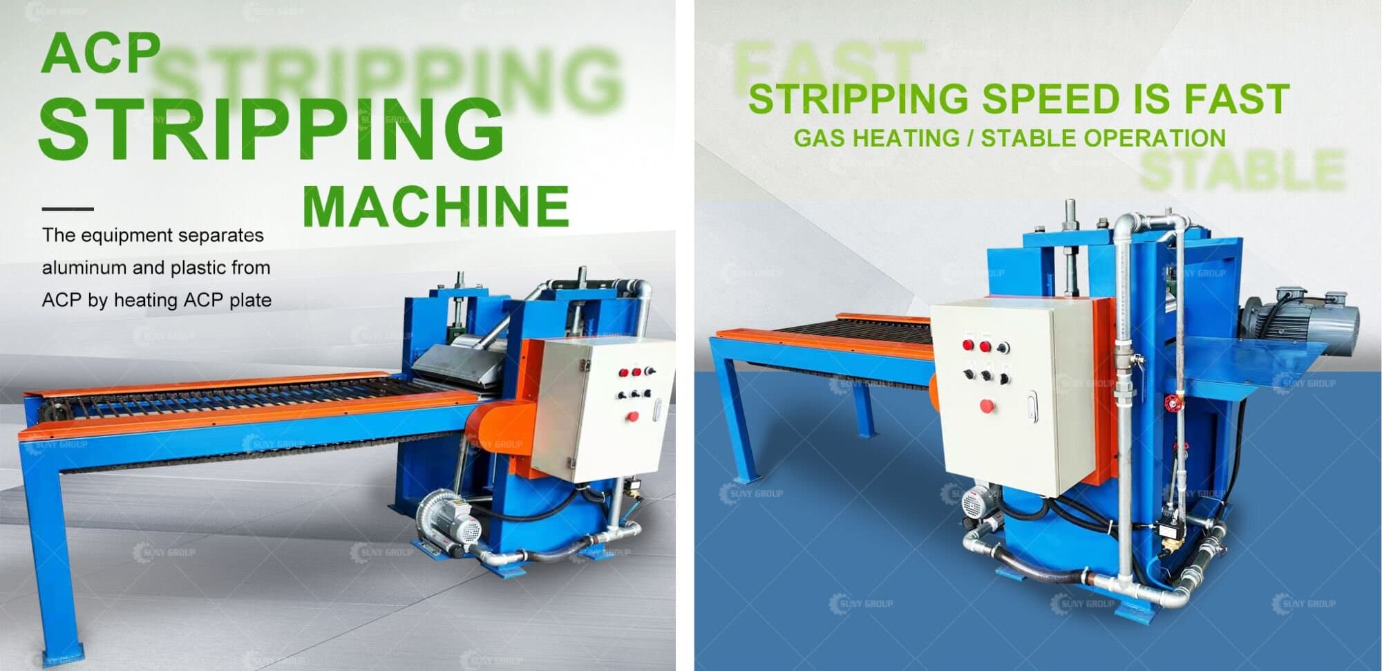 Aluminum Composite Panel (ACP) Stripping Machine