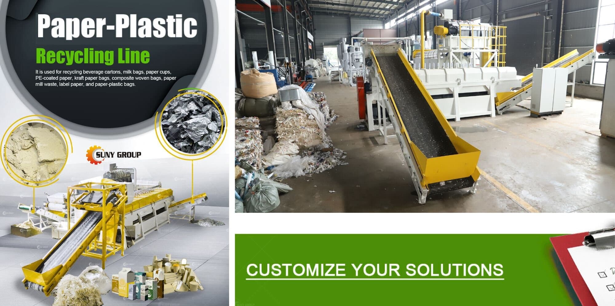 Paper-Plastic Recycling Machine Details Description