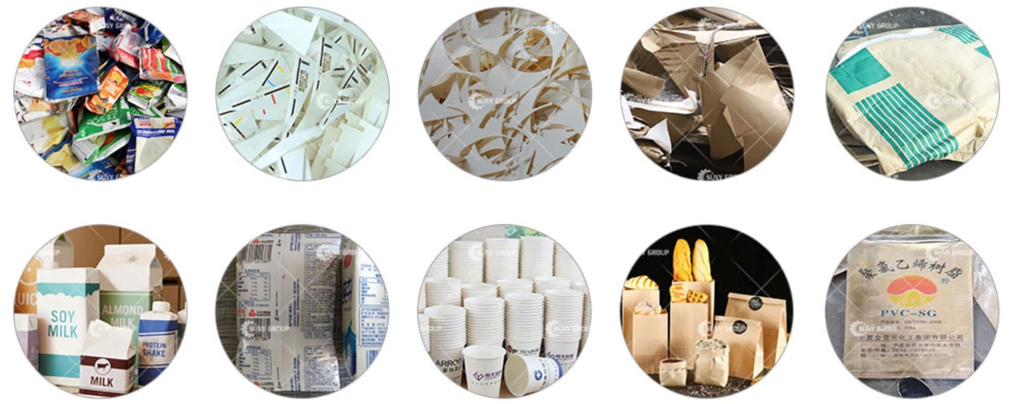 Paper-Plastic Recycling Machine Raw Materials