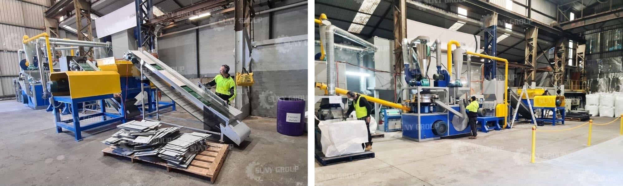 Aluminum Plastic Composite Recycling Machine in Australia Site