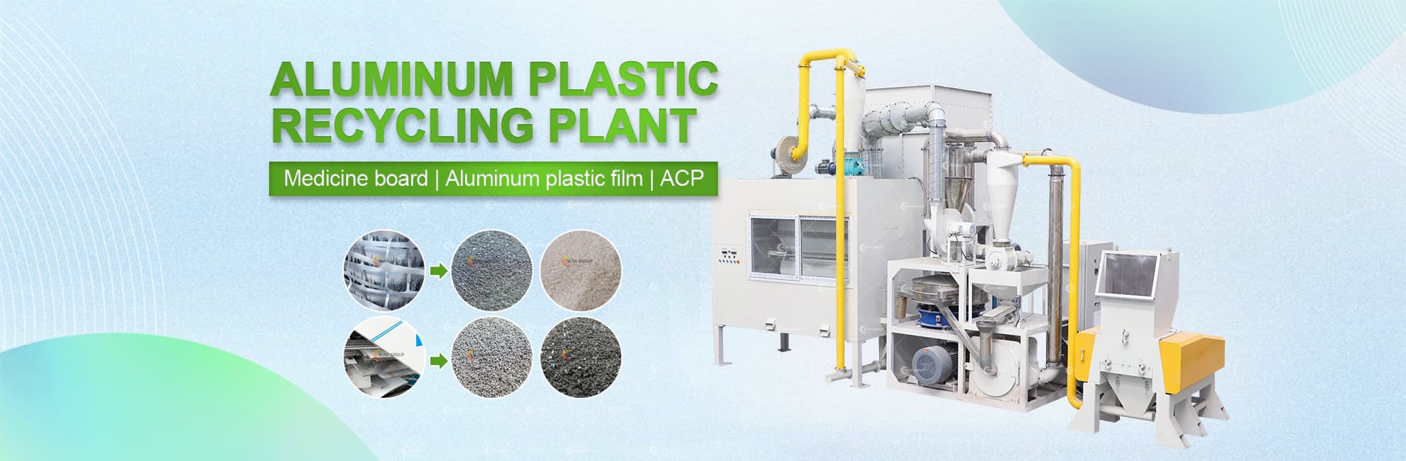 Aluminum Plastic Recycling Plant Banner