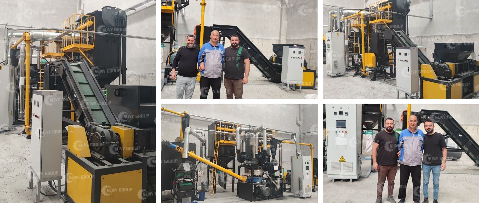 Aluminum Plastic Separation Recycling Machine in Türkiye Workshop