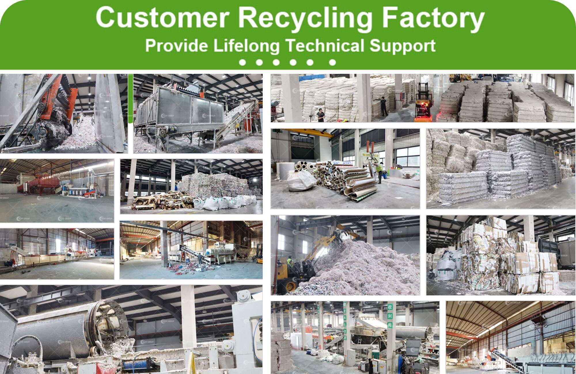 Paper-Aluminum-Plastic Recycling Machine Customer Site