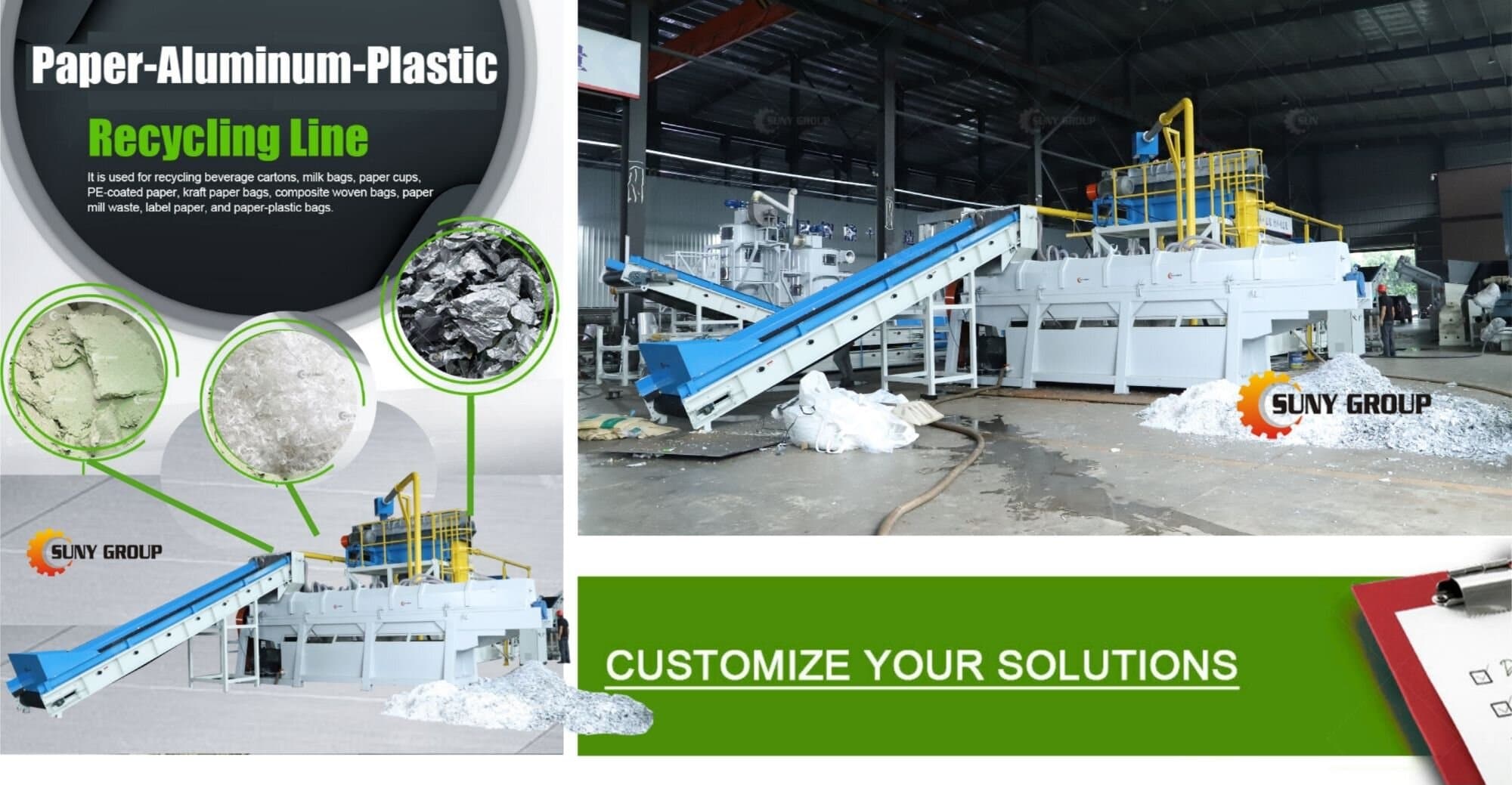 Paper-Aluminum-Plastic Recycling Machine Details Description
