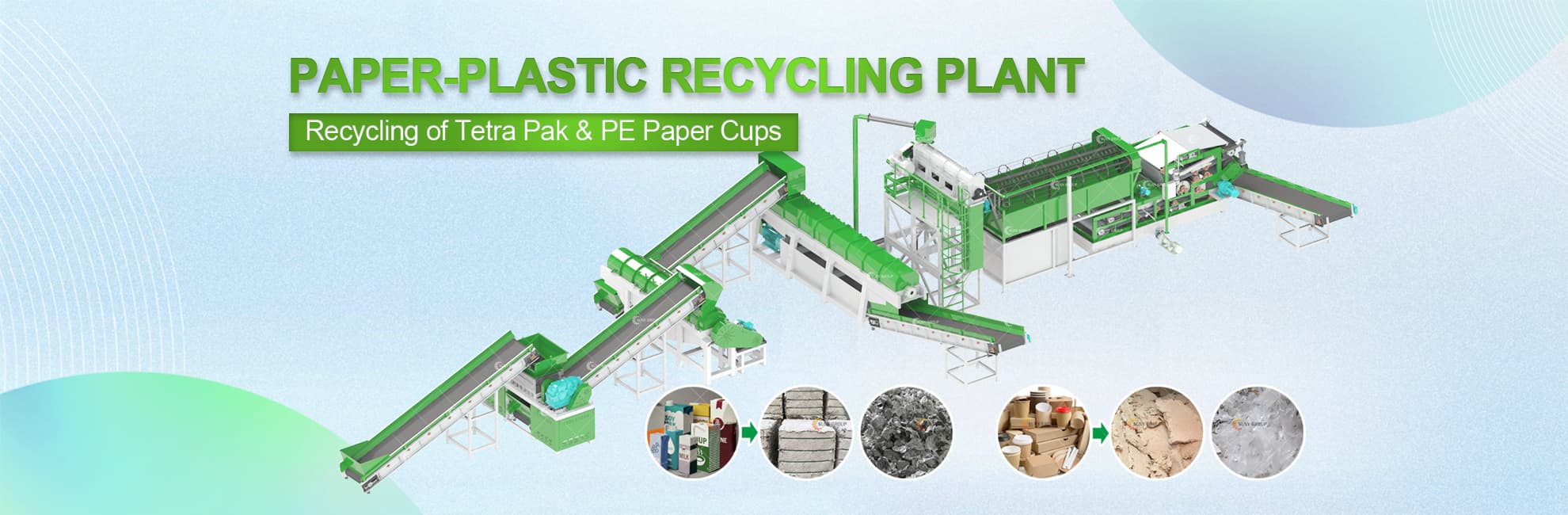 Paper-Plastic Recycling Plant Banner