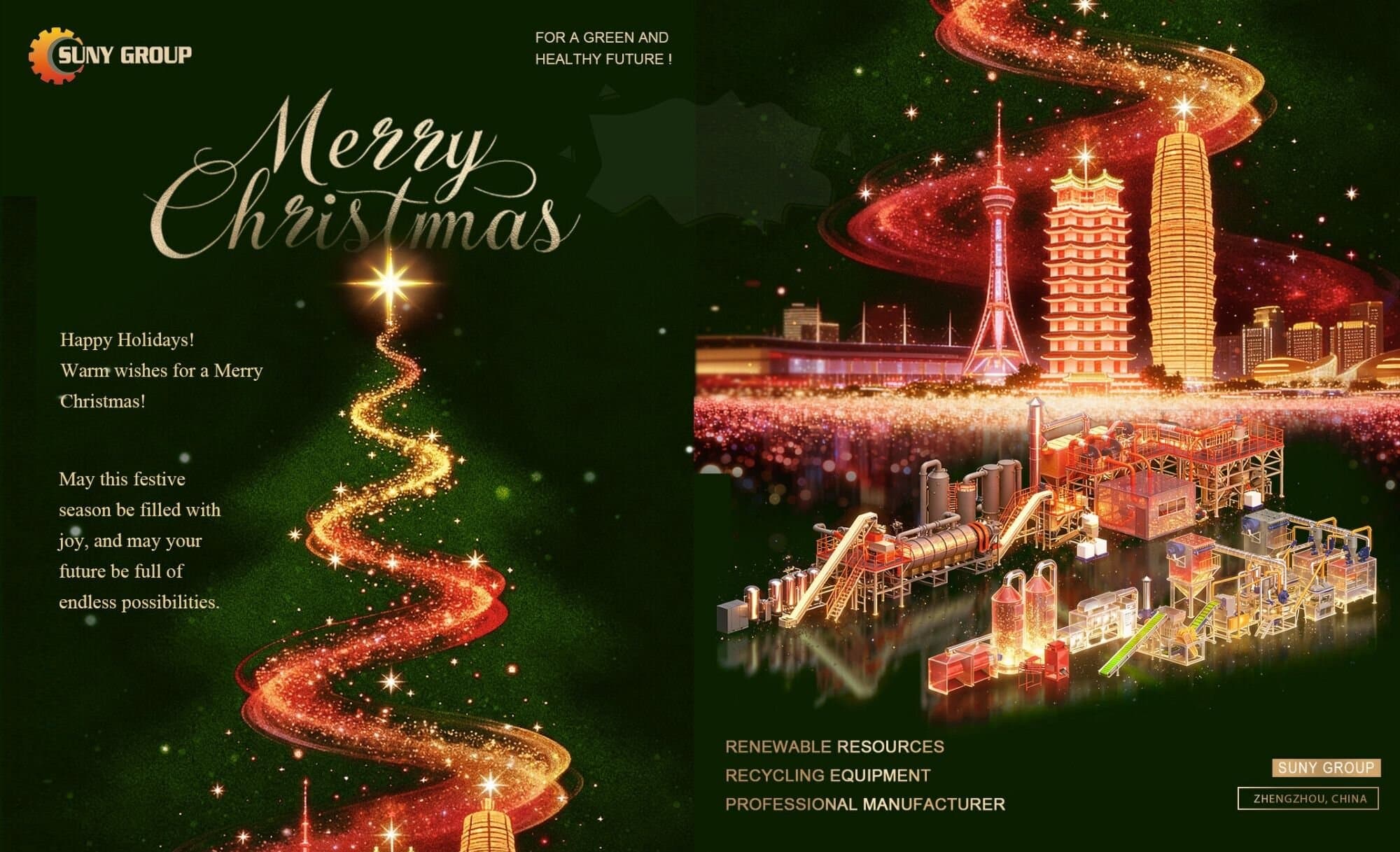 Merry Christmas from SUNY GROUP Paper Recycling Experts