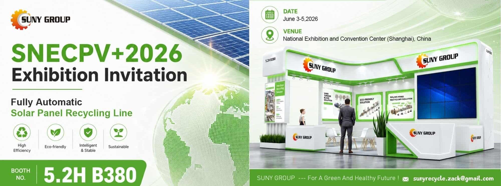 Meet SUNY GROUP at SNEC PV+ 2026 in Shanghai