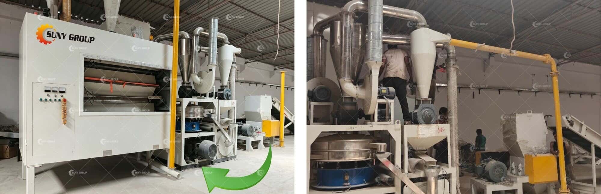 India Pharmaceutical Blister Recycling Plant Installation Site