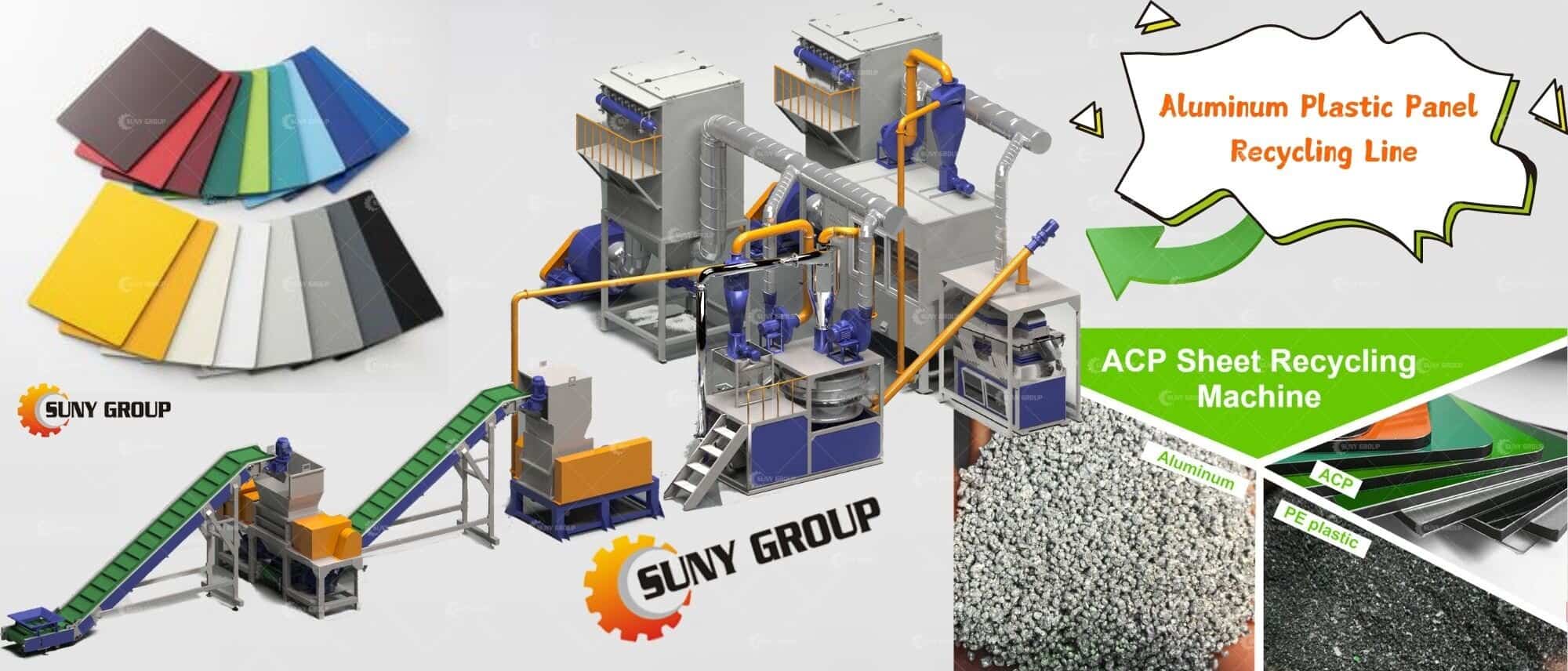 Aluminum Plastic Panel Recycling Line