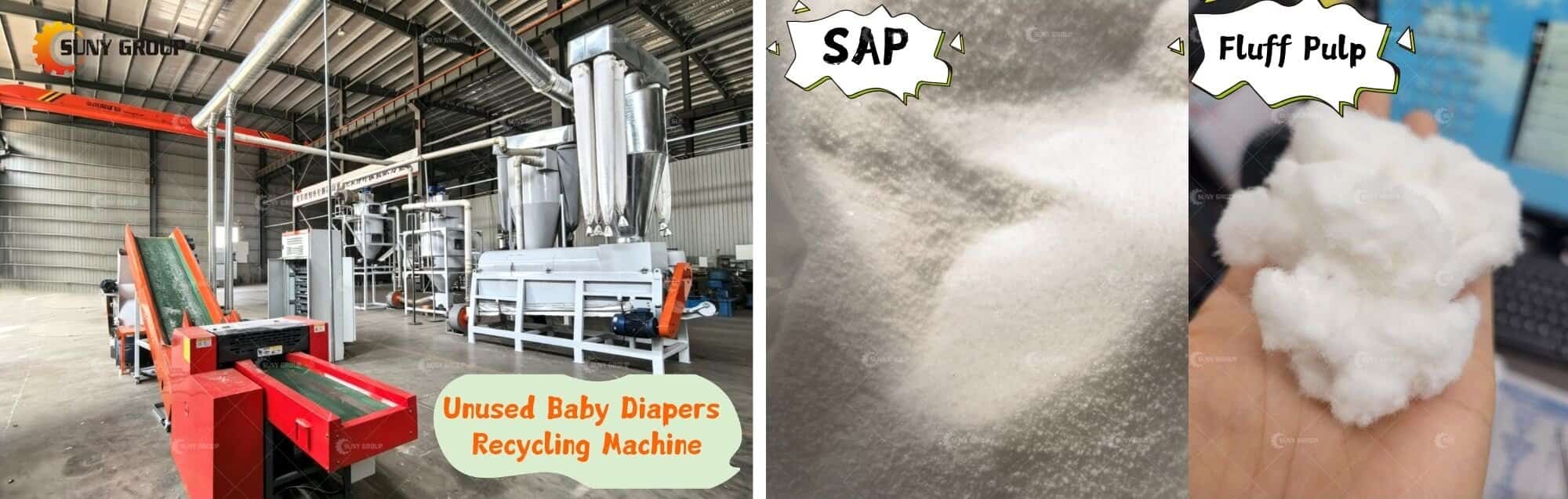 Recycling Machine for Unused Baby Diapers