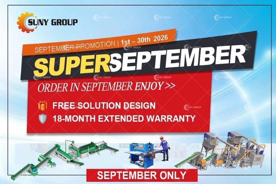 SUNY GROUP September Recycling Equipment Promotion 2026