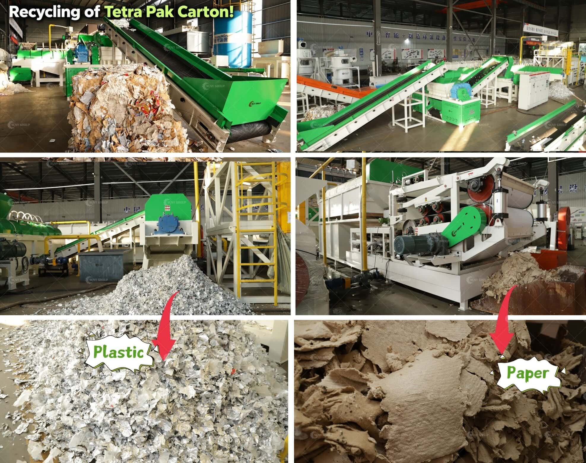 Tetra Pak Carton Recycling Process and Equipment